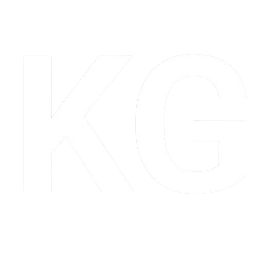 KG Moloisane's logo, a stylized 'K' and 'M'